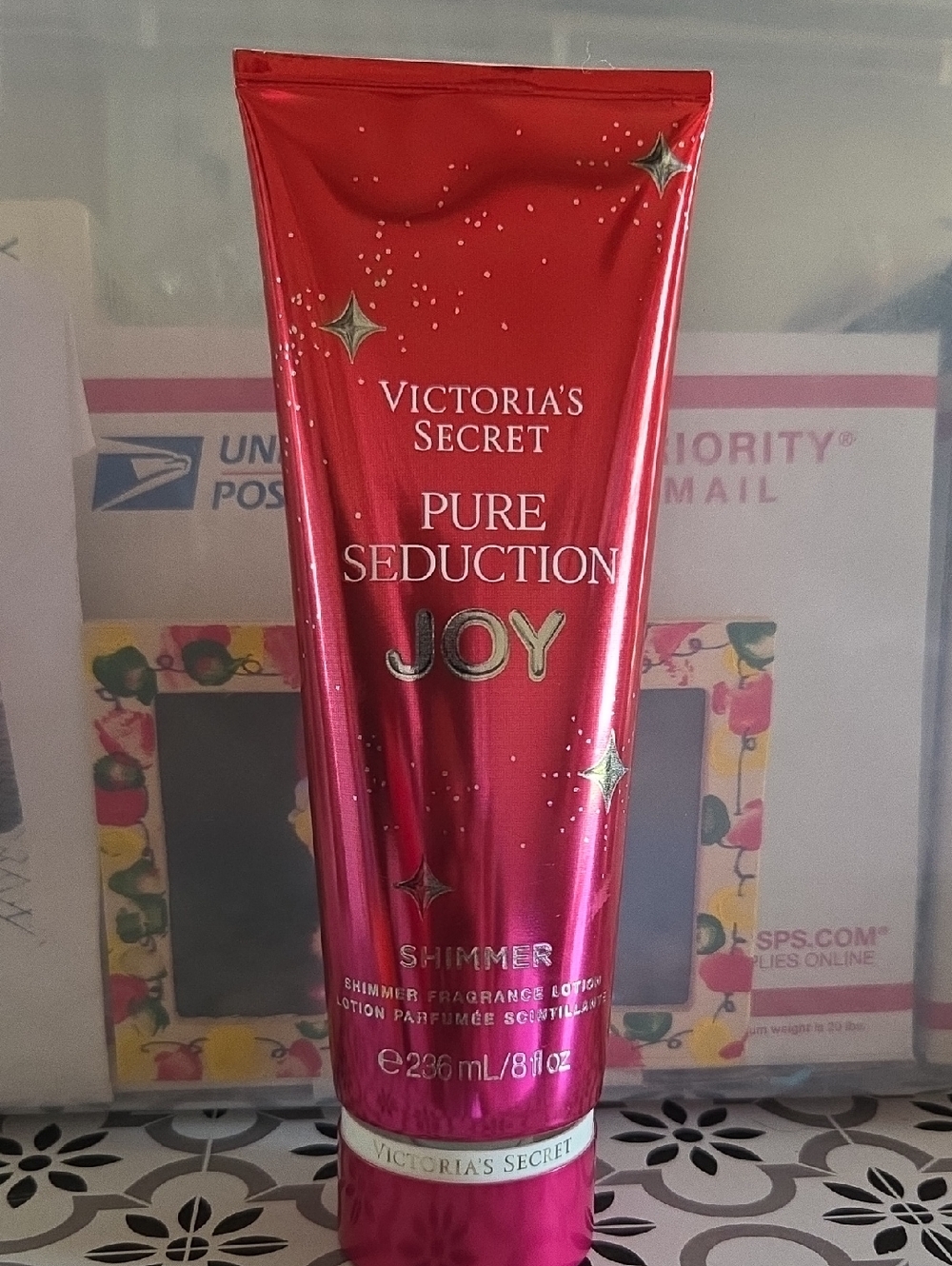 Victoria's Secret Pure Seduction Joy Shimmer Lotion - Red Metallic